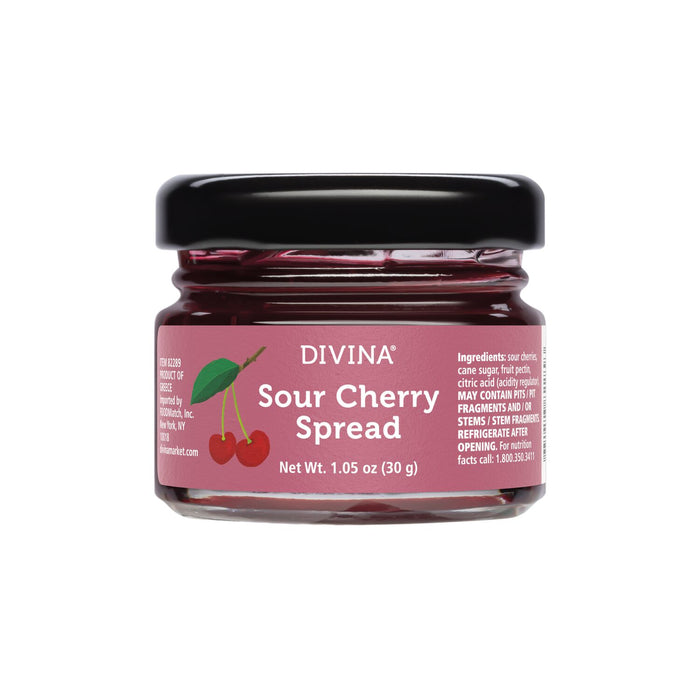 Divina Sour Cherry Spread (48 Mini Jars)