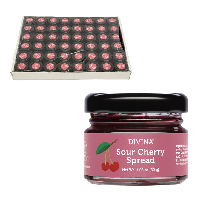 divina Sour Cherry Spread (48 Mini Jars)