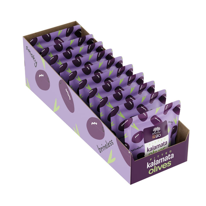 divina On the Go Pitted Kalamata Olives (10 Snack Packs)