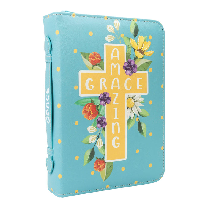 divinity boutique Bible Cover: Amazing Grace w/Cross