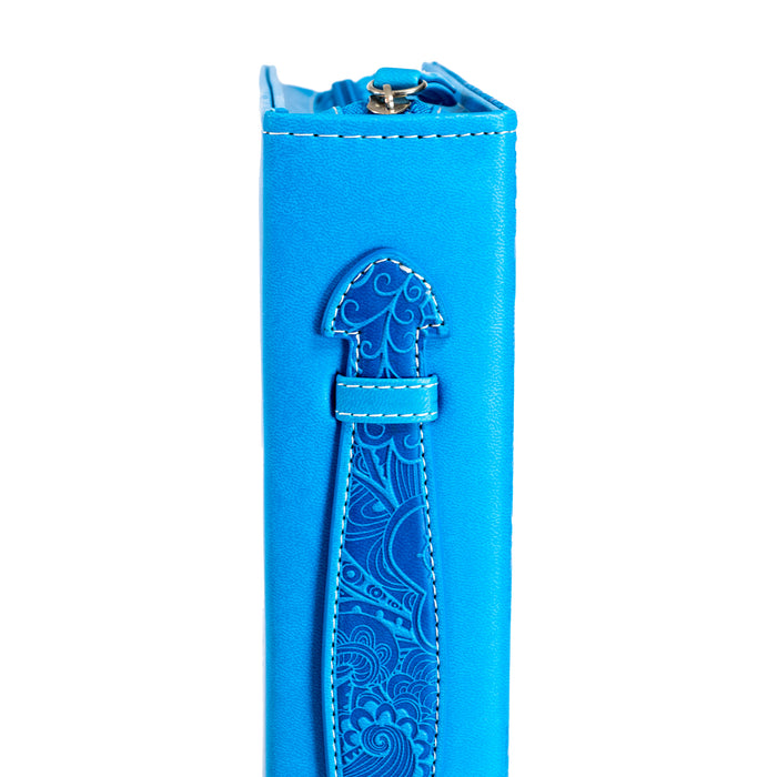 Divinity Boutique Bible Cover - Blue Grace And Peace 1 Peter 1:2
