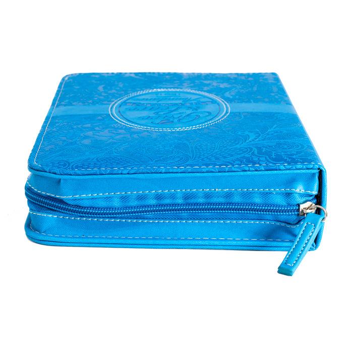 Divinity Boutique Bible Cover - Blue Grace And Peace 1 Peter 1:2