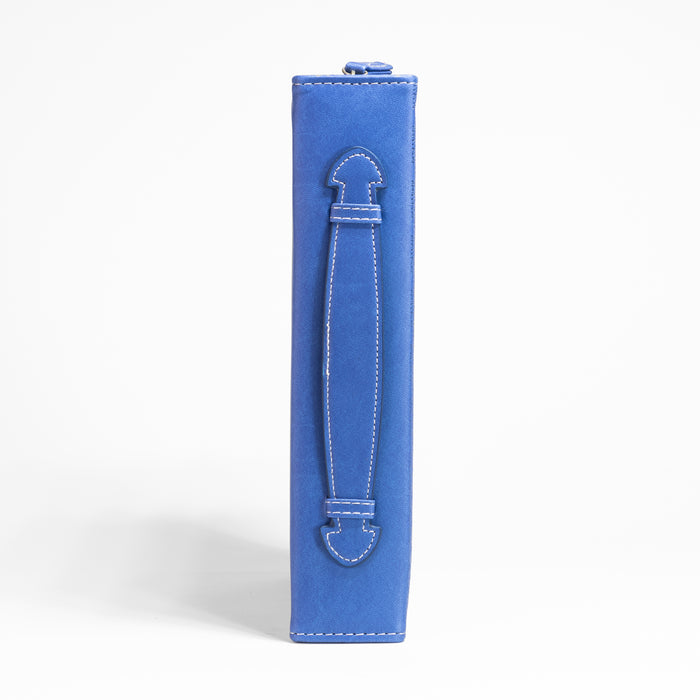 Divinity Boutique Bible Cover - Blue On Blue Wrap Patch Micah 6:8