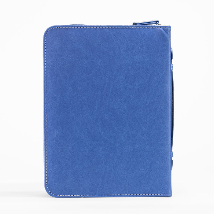 Divinity Boutique Bible Cover - Blue On Blue Wrap Patch Micah 6:8