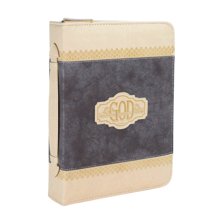 divinity boutique Bible Cover - Brown God Gives Wisdom Ecclesiastes 2:26