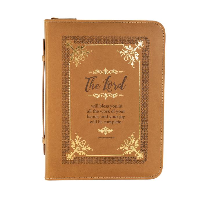 Divinity Boutique Bible Cover - Brown & Gold Deuteronomy