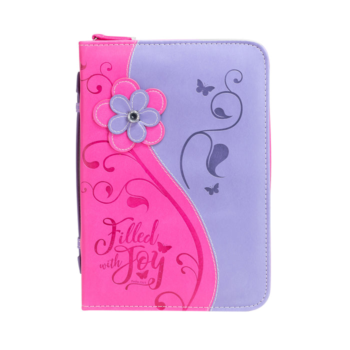 Divinity Boutique Bible Cover - Pink Daisy Filled W/Joy