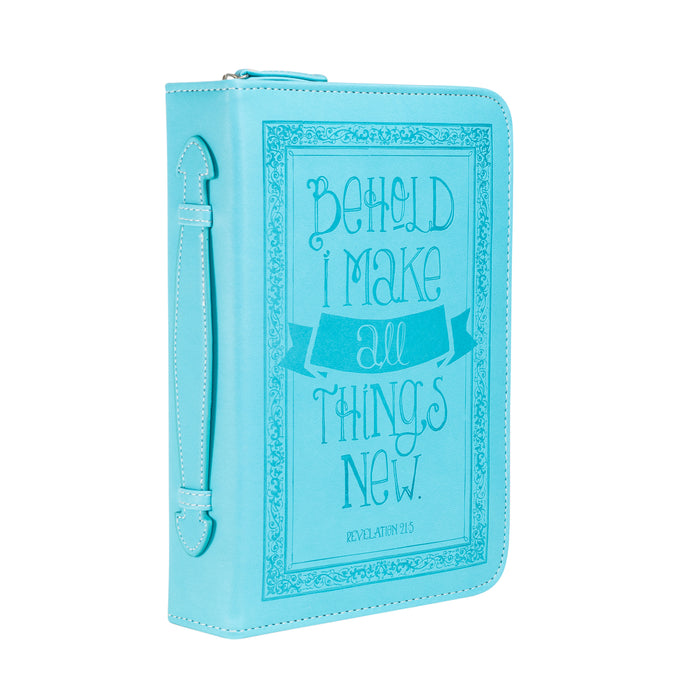 divinity boutique Bible Cover - Teal Behold I Make All Things New