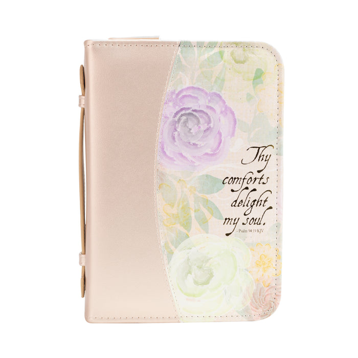 Divinity Boutique Bible Cover - Watercolor Floral Thy Comforts