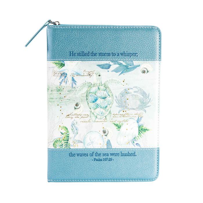 Divinity Boutique Bible Journal - Blue Turtle Psalm 107:29