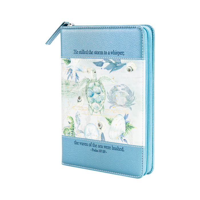 divinity boutique Bible Journal - Blue Turtle Psalm 107:29
