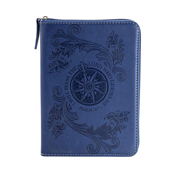 Divinity Boutique Bible Journal - Navy Blue Flying Compass Rose