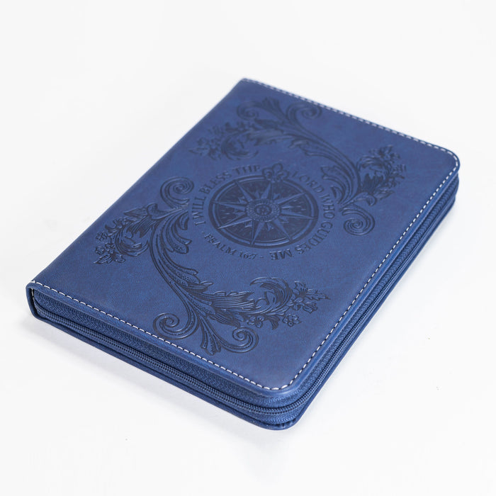 Divinity Boutique Bible Journal - Navy Blue Flying Compass Rose