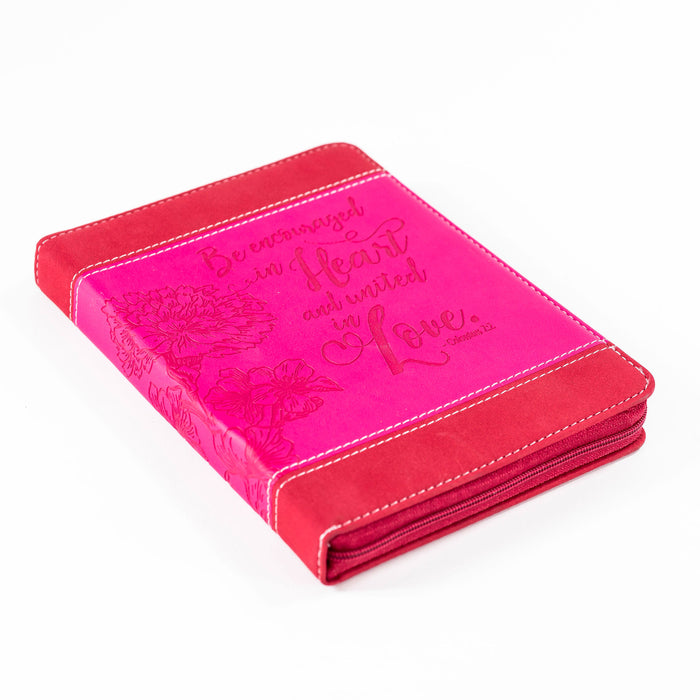 Divinity Boutique Bible Journal - Pink Floral Colossians 2:2