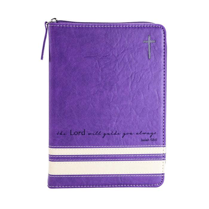Divinity Boutique Bible Journal - Purple The Lord Will Guide Isaiah 58:11
