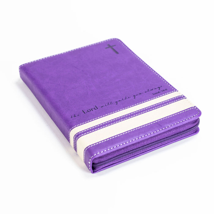 Divinity Boutique Bible Journal - Purple The Lord Will Guide Isaiah 58:11