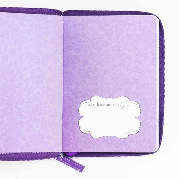 Divinity Boutique Bible Journal - Purple The Lord Will Guide Isaiah 58:11
