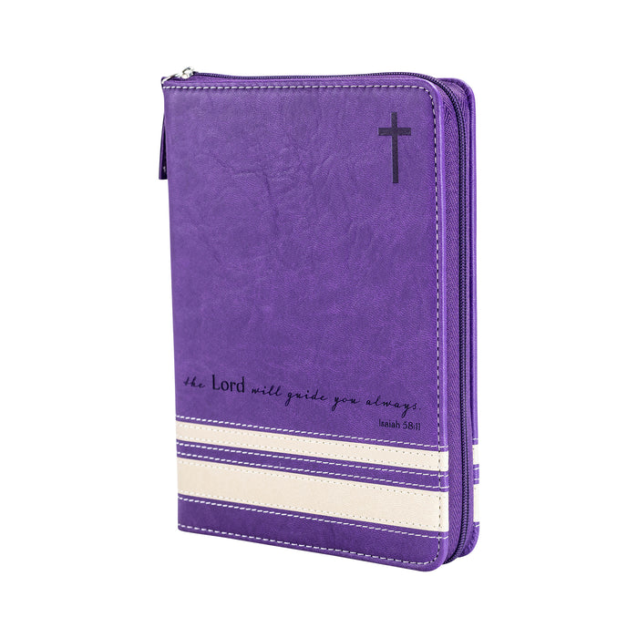 divinity boutique Bible Journal - Purple The Lord will Guide Isaiah 58:11