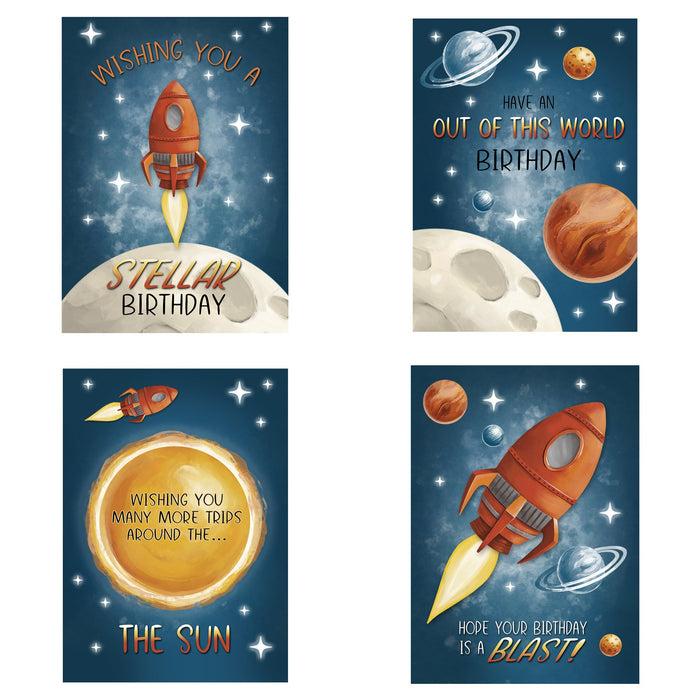 Divinity Boutique Boxed Cards: Birthday For Kids Outer Space