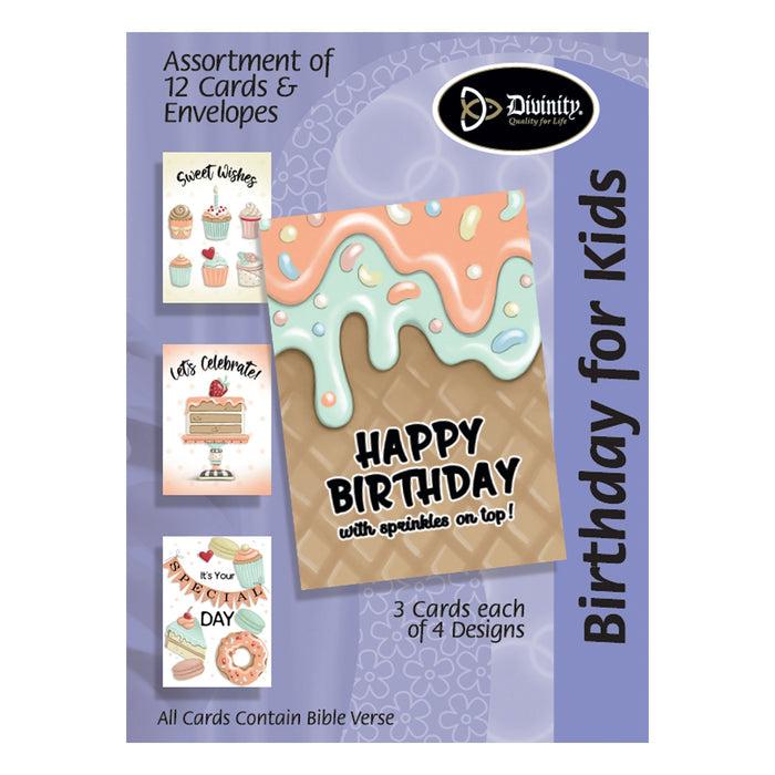 divinity boutique Boxed Cards: Birthday for Kids Sweet Treats