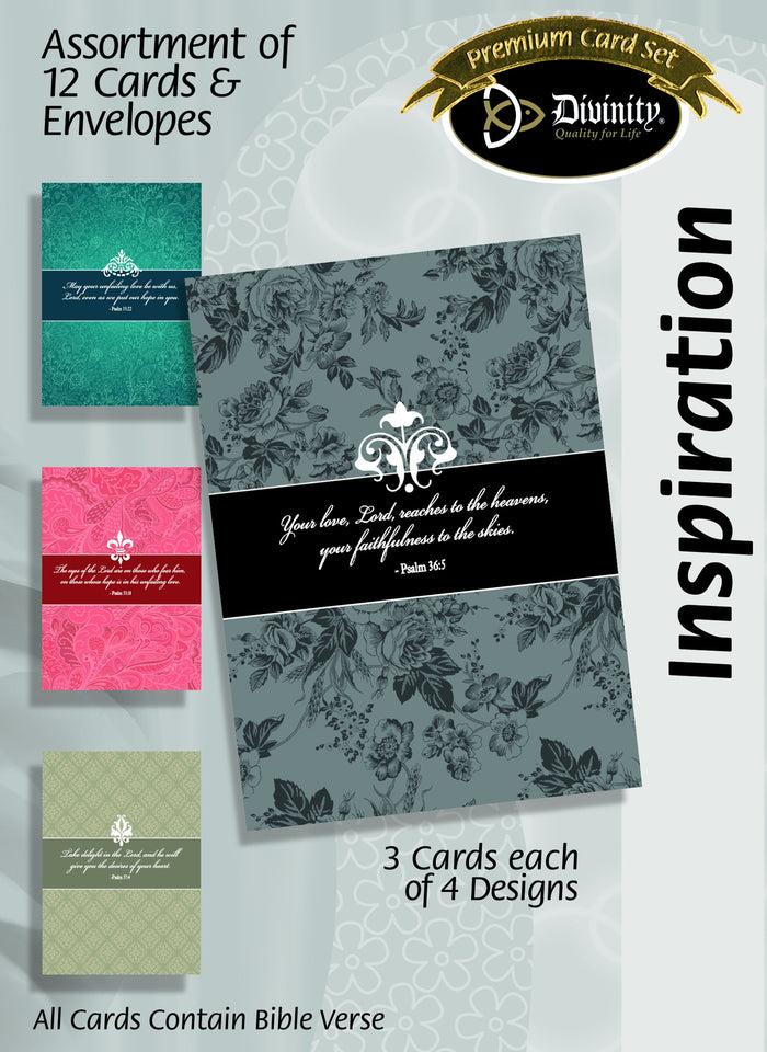divinity boutique Boxed Cards - Inspiration Bible Verses - Set of 12