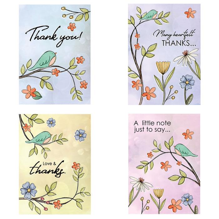 Divinity Boutique Boxed Cards: Thank You Bird On Branch