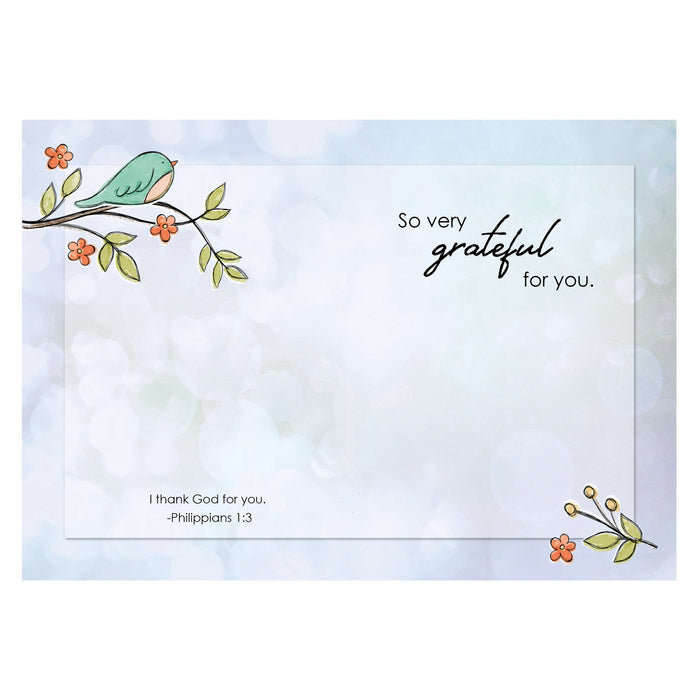 Divinity Boutique Boxed Cards: Thank You Bird On Branch