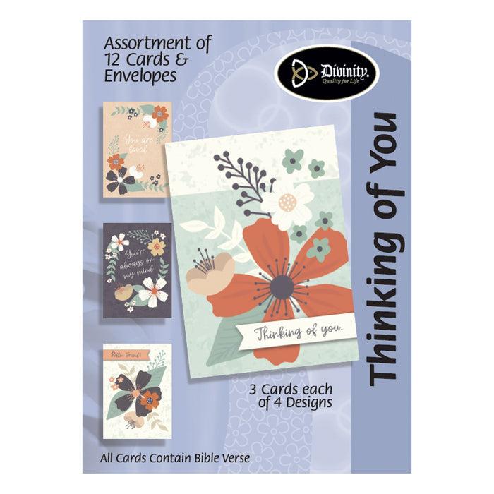 divinity boutique Boxed Cards: Thinking of You Floral