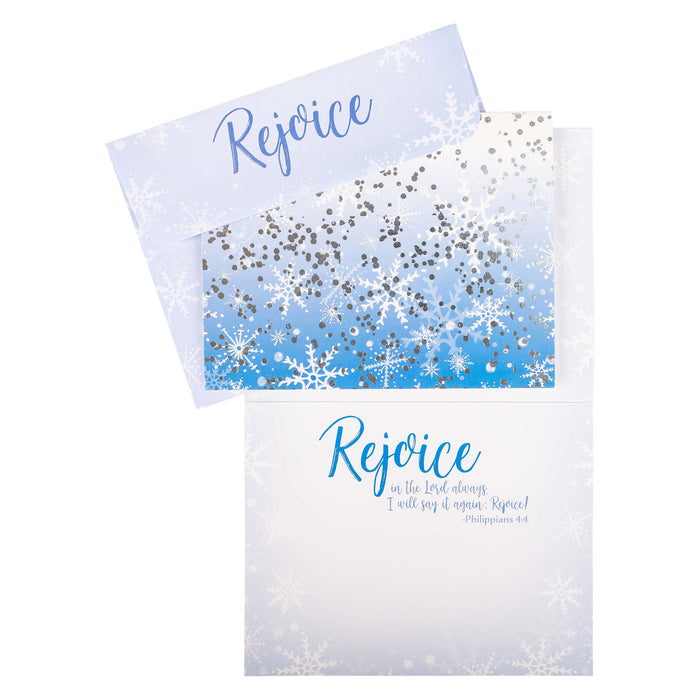 Divinity Boutique Boxed Christmas Cards: Silver Snowflake