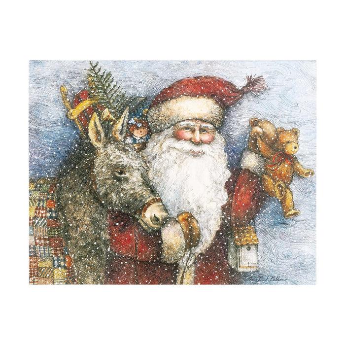 divinity boutique Boxed Christmas Cards: Vintage Santa (no scripture)