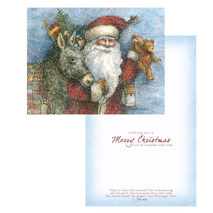 divinity boutique Boxed Christmas Cards: Vintage Santa