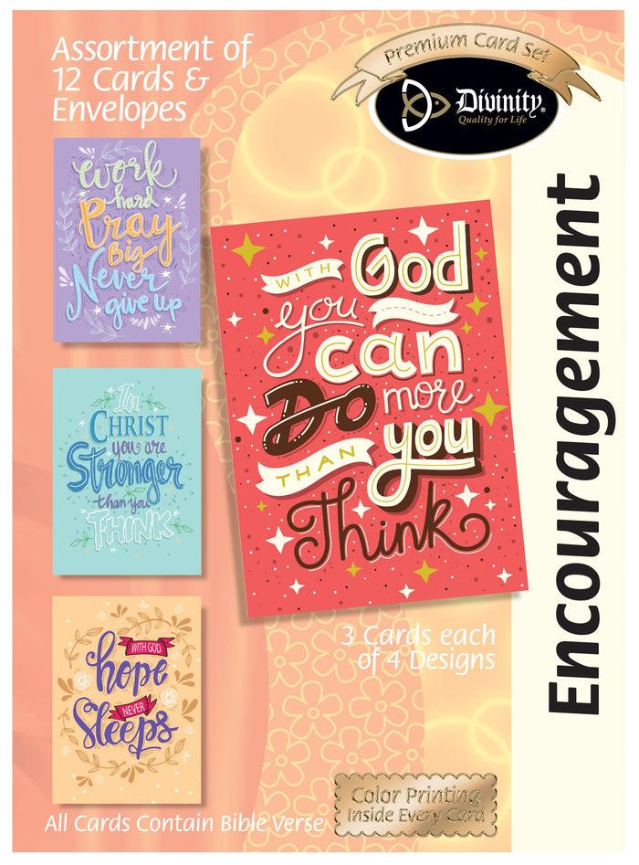 divinity boutique Boxed Greeting Cards - Inspirational Quotes - Set of 12