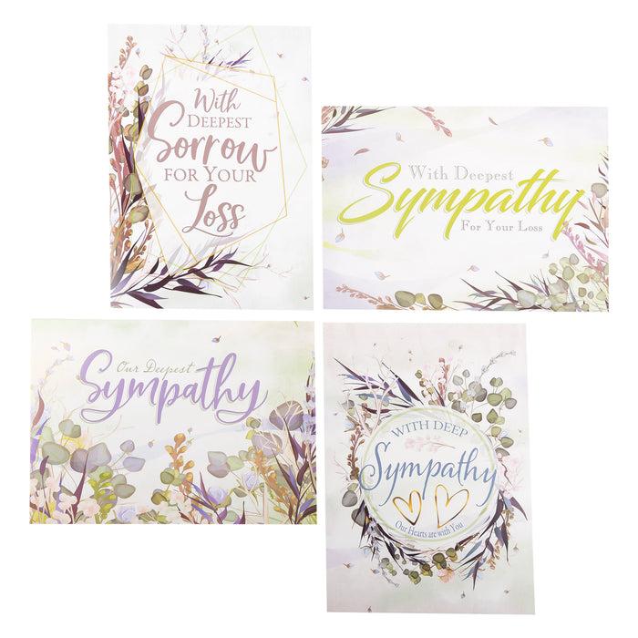 Divinity Boutique Boxed Sympathy Cards - Watercolor Grass - Set Of 12