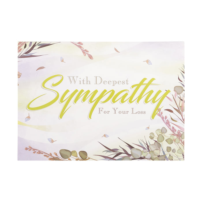 Divinity Boutique Boxed Sympathy Cards - Watercolor Grass - Set Of 12