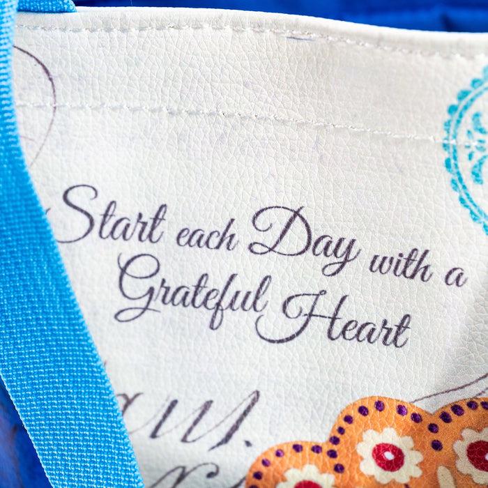 Divinity Boutique Butterfly Print Bible Study Tote Bag - "Grateful Heart"