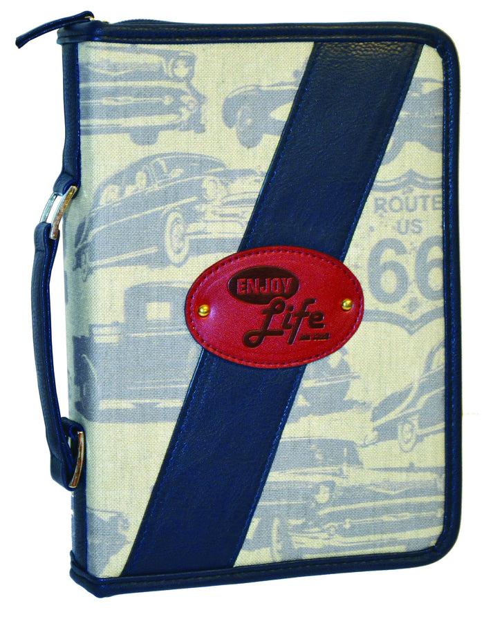 divinity boutique Canvas Bible Cover - God's Garage Enjoy Life