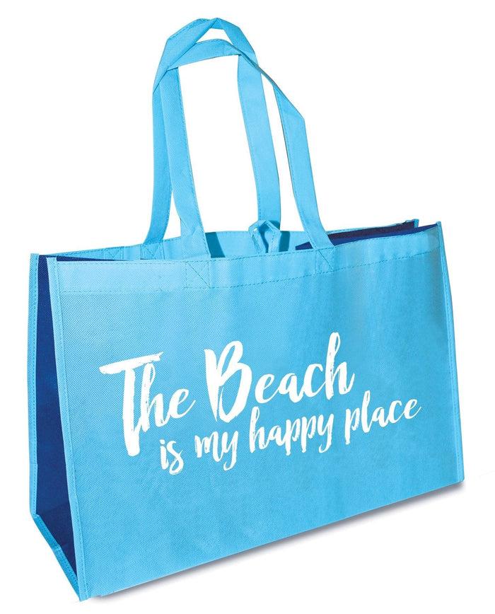 divinity boutique Coastal: The Beach is My Happy Place Oversized Tote