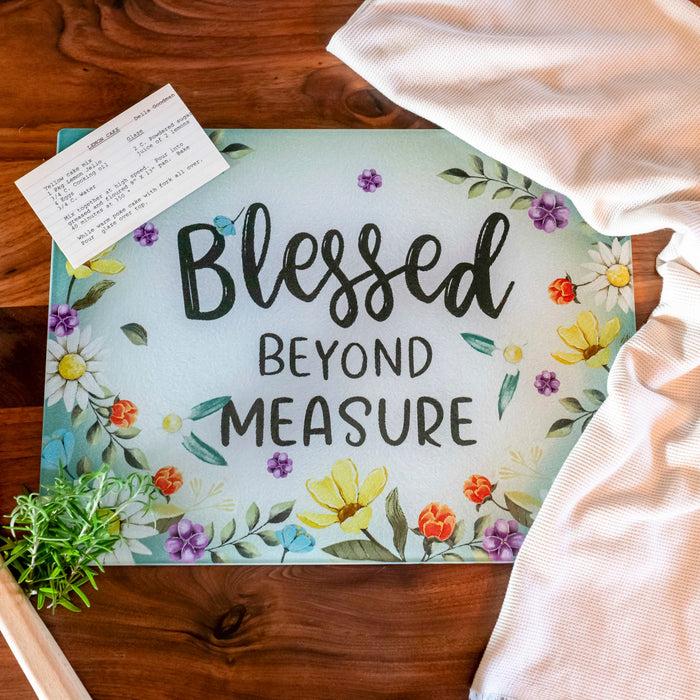 Divinity Boutique Cutting Board: Blessed Beyond Measure