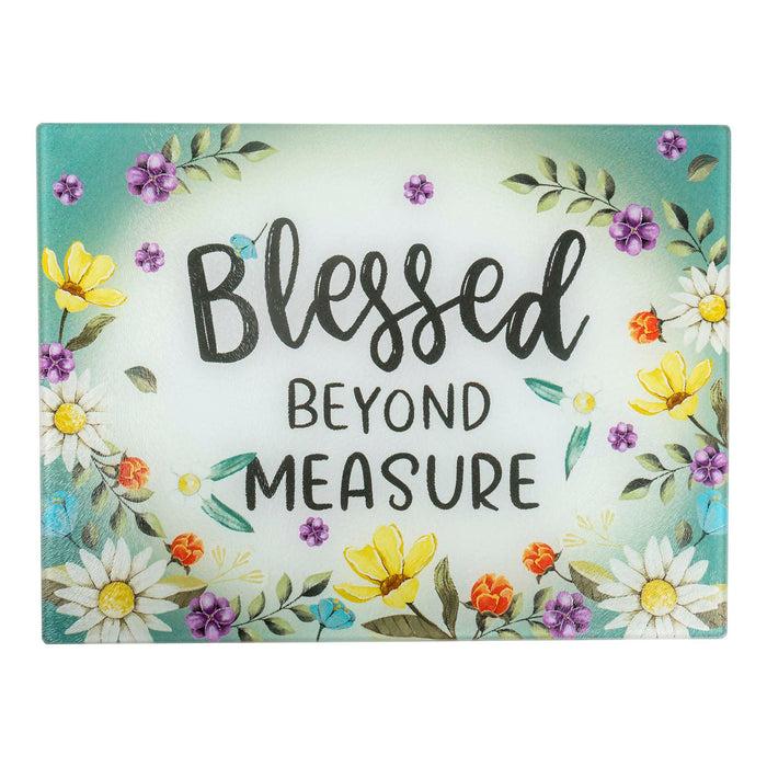 divinity boutique Cutting Board: Blessed Beyond Measure