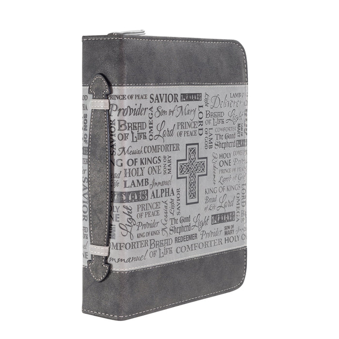 divinity boutique Divine Details: Bible Cover - Black And Gray Names