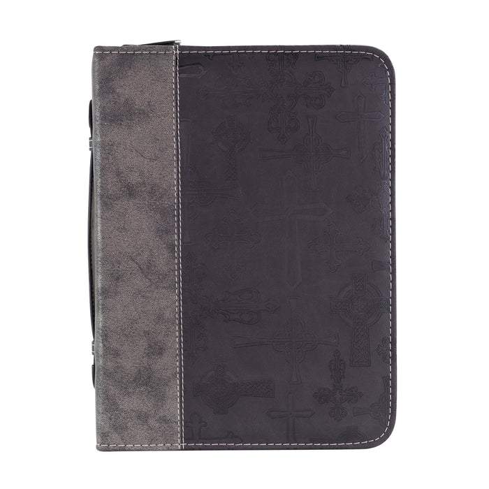 Divinity Boutique Divine Details: Bible Cover - Black Crosses