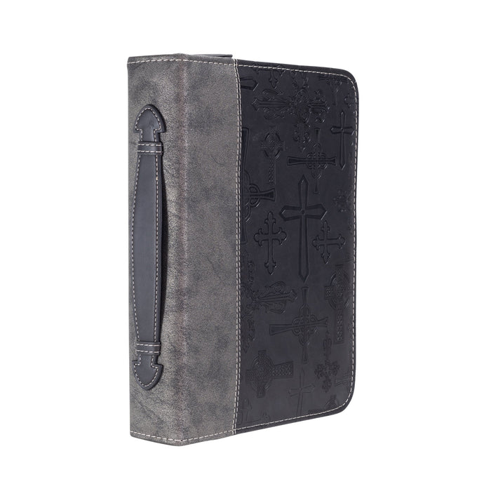 divinity boutique Divine Details: Bible Cover - Black Crosses