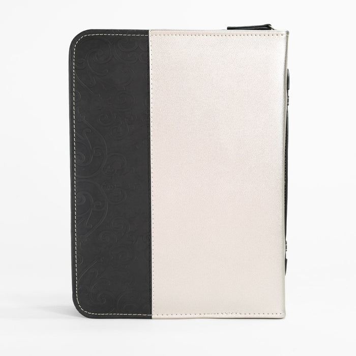 Divinity Boutique Divine Details: Bible Cover - Black & Silver Trust In The Lord - Proverbs 3:5