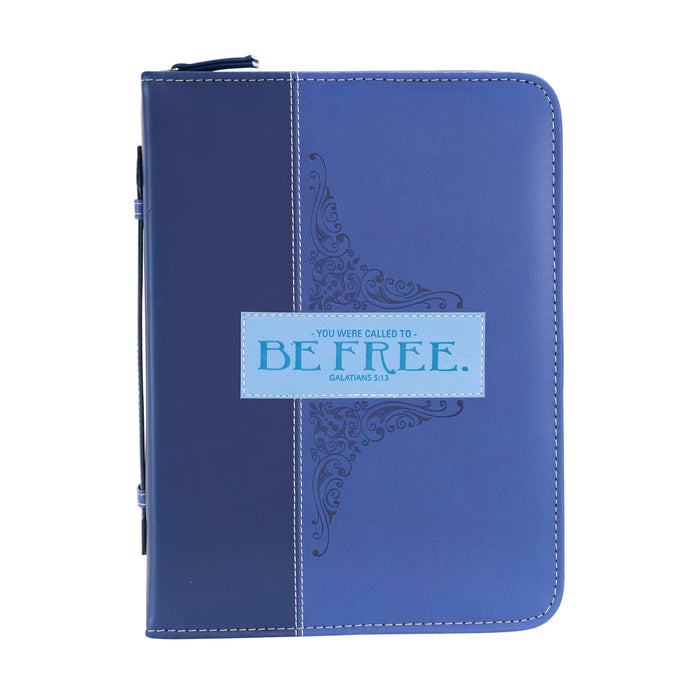 Divinity Boutique Divine Details: Bible Cover - Blue Be Free - Galatians 5:13