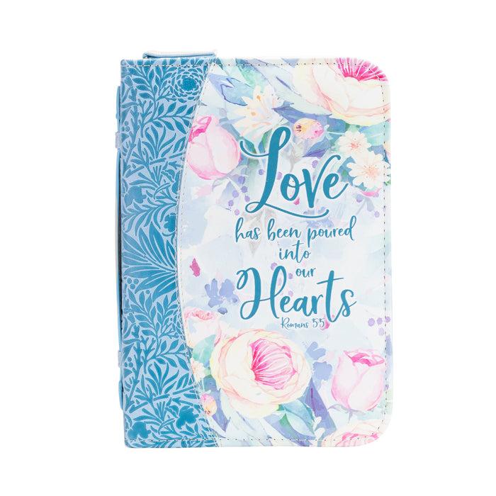 Divinity Boutique Divine Details: Bible Cover - Blue Floral - Romans 5:5