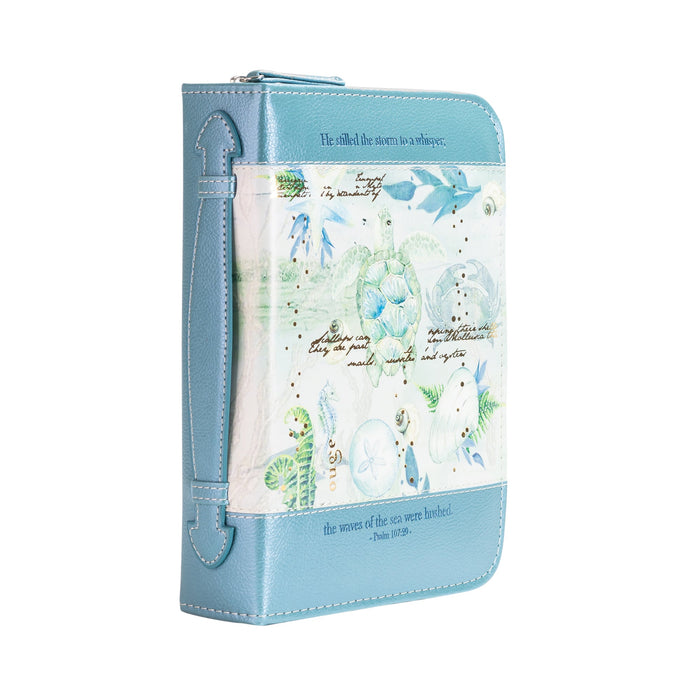 divinity boutique Divine Details: Bible Cover - Blue Sea Turtle - Psalm 107:29