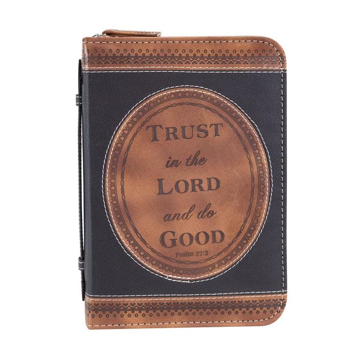 Divinity Boutique Divine Details: Bible Cover: Brown & Black Trust In The Lord - Psalm 37:3