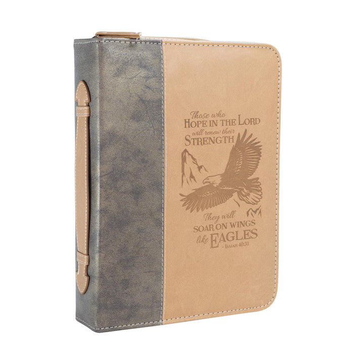 divinity boutique Divine Details: Bible Cover - Brown Wings of Eagles - Isaiah 40:31