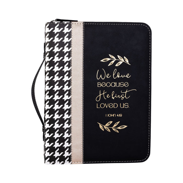 Divinity Boutique Divine Details: Bible Cover - Houndstooth W/Gold