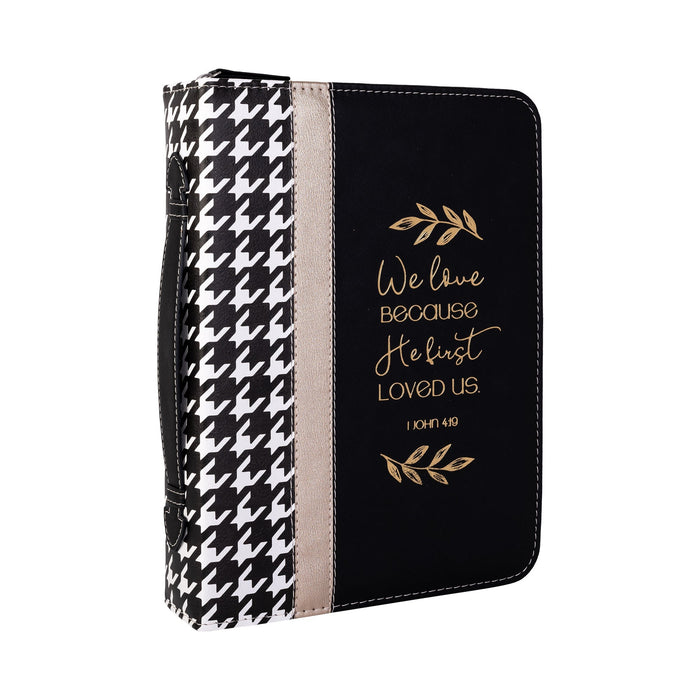 divinity boutique Divine Details: Bible Cover - Houndstooth w/Gold